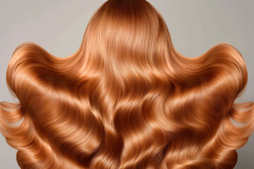 Fototapeta premium Haircare, hair care, hair of a woman, Red Hair