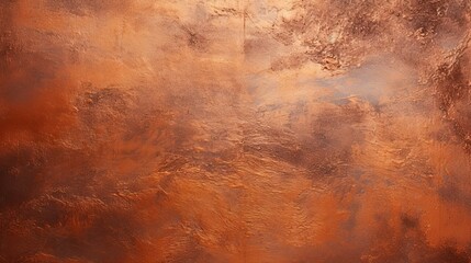A painting of a wall with a brownish orange color