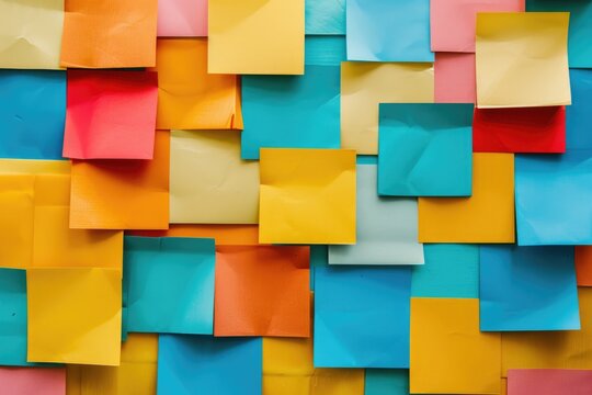 Happy Hump Day! Keep Calm and Push Through. Colorful Abstract Background for Wednesday