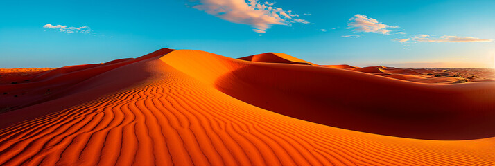 sunset in the desert