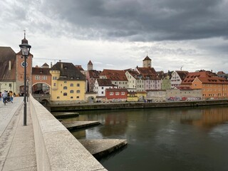Obraz premium Regensburg on the Danube
