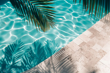 pool in the tropical resort