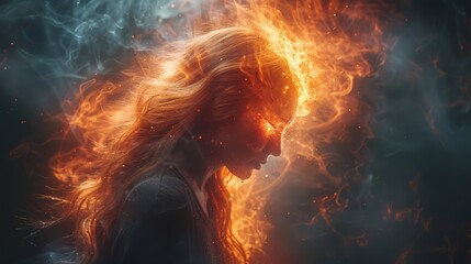 the intense stabbing pain of a migraine aura