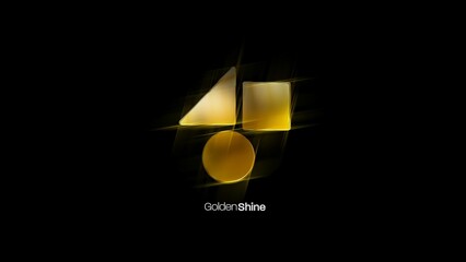 Golden Texture Shine Logo Reveal Animation 