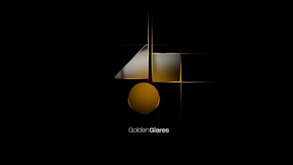 Golden Texture Glares Logo Reveal Animation