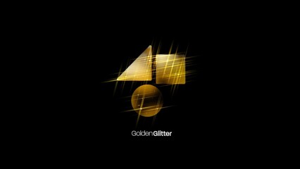 Golden Texture Glitter Logo Reveal Animation 