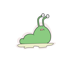 sticker of catterpillar