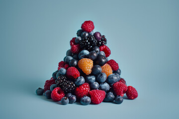 Pyramid of berries