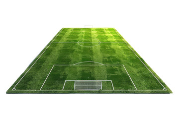 Soccer field isolated on transparent background.