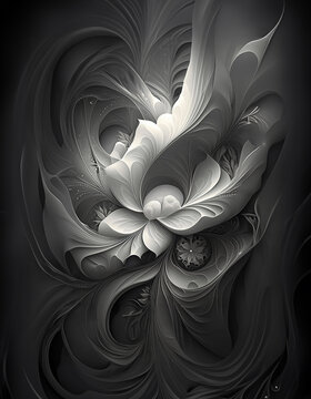 White floral with a wedding feel abstract background