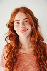 Fototapeta premium Close up of a woman with red hair