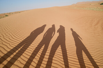 Shadows in the desert