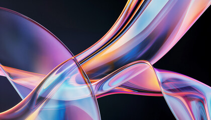 Abstract background with colorful, flowing lines in a dynamic design