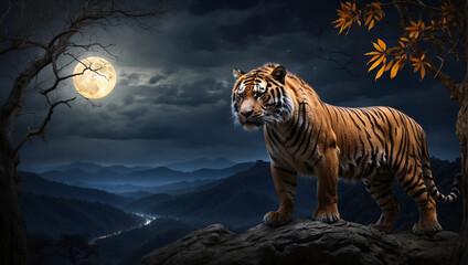 tiger in the night, tiger in the dark