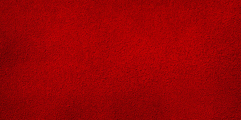 Red suede web size background. Suede macro photo thin focal part.