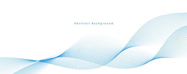 Abstract vector background with blue wavy lines. EPS10
