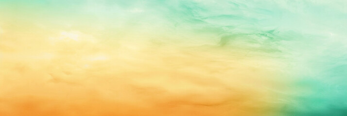 soothing horizontal gradient of mint green and saffron, ideal for an elegant abstract background