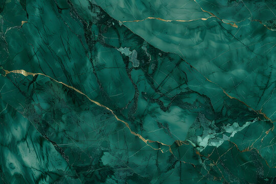 Emerald green marble texture. Abstract background with veins. Natural stone pattern.