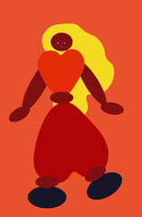 illustration of a girl