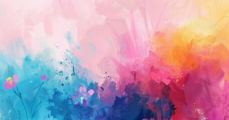 colorful abstract background, in style of pink and blue