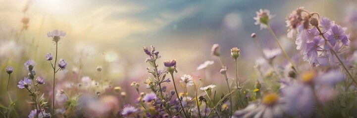 Obraz premium Beautiful sparkling flowers. AI generated illustration