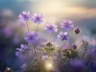 Naklejka premium Beautiful sparkling flowers. AI generated illustration