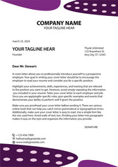 Modern business and corporate letterhead template