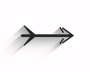 a black arrow pointing toward the right