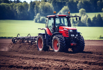 'germany harrow sc soil tilling farmer tractor disc climate change drought dust water shortage dry...