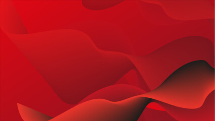 Background Red Waves 