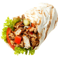 Chicken Shawarma on Transparent Background
