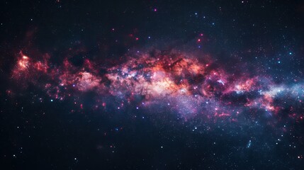 Obraz premium A grand tapestry of interstellar clouds and stars reveals the immense complexity and beauty of the galaxy