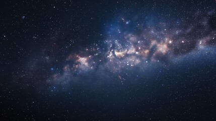 Obraz premium This image captures the splendid detail of a star cluster surrounded by cosmic dust