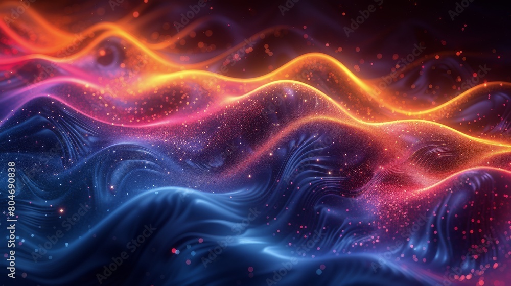 Poster computer generated image of a wave