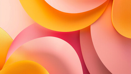 bold geometric shapes of saffron and soft pink, ideal for an elegant abstract background