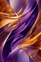 bold geometric shapes of profound golden and violet, ideal for an elegant abstract background