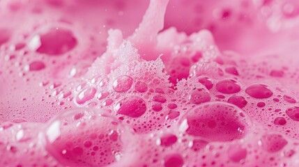 Fototapeta premium Excite your senses with a bubbly and vibrant pink bath bomb experience