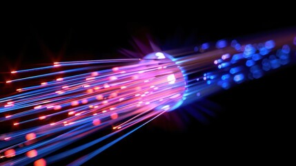 Fiber optic cables .Generative AI.
