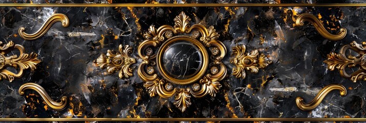 Lavish antique baroque, barocco ornate marble ceiling frame non linear reformation design. elaborate ceiling with intricate accents depicting classic elegance and architectural beauty