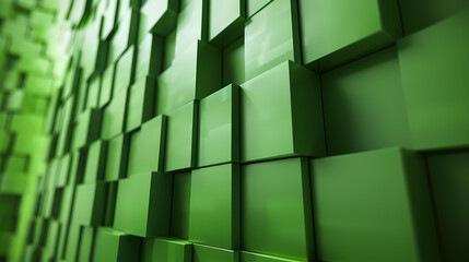 Contemporary Calm: Interlocking Green Geometry