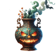 Halloween Antique Vase