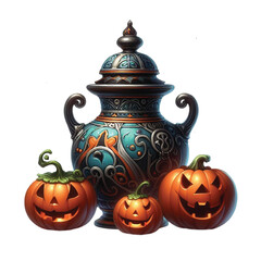 Halloween Antique Vase