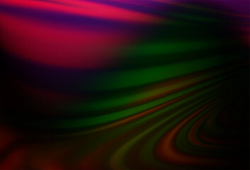 Dark Multicolor, Rainbow vector template with abstract lines.