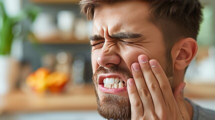 the intense sensitivity to hot and cold foods that accompanies a toothache