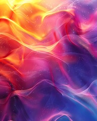 Obraz premium Bright gradient background with colorful grains. It represents a mix of energy, movement, fun and liveliness with the grain of old computer graphics or noisy TV. It has a retro or futuristic feel.