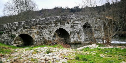 Puente romano de Cernadela en Mondariz-Balneario, Galicia
