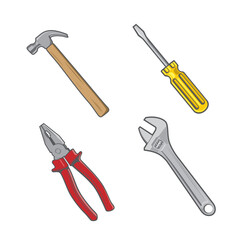 tool kit vector art illustration design