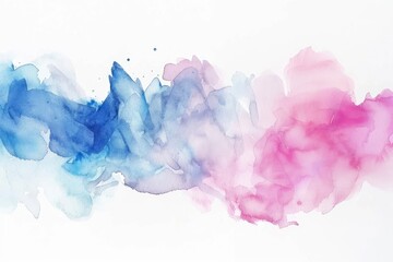 Abstract watercolor art hand paint on white background,Watercolor background - generative ai