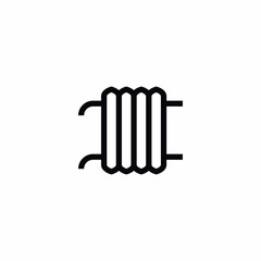 heating pipe spiral climate icon