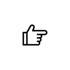 finger point to right icon